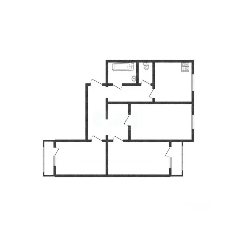 3-к кв. Белгородская область, Строитель Яковлевский городской округ, ... - Фото 1