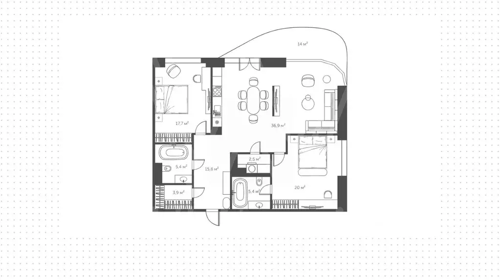 3-к кв. Москва ул. Нижние Мневники, 16к6 (121.8 м) - Фото 1