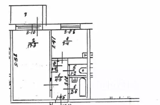 1-к кв. Нижегородская область, Кстово Парковая ул., 7А (33.4 м) - Фото 2