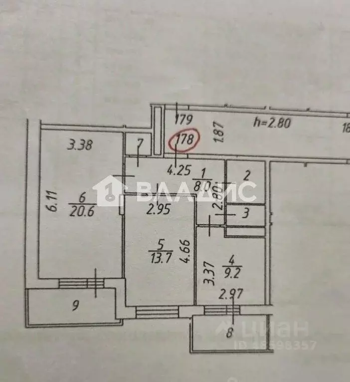 2-к кв. Московская область, Королев ул. Лермонтова, 10к1 (58.0 м) - Фото 1