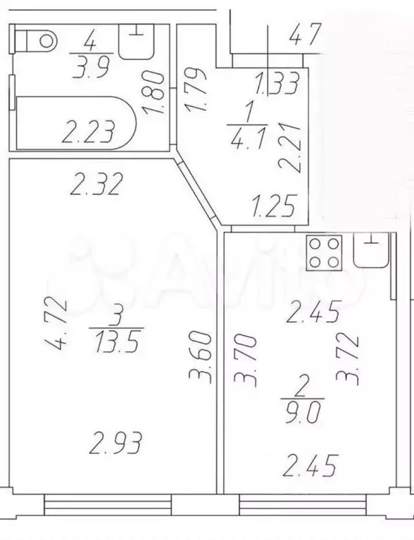 1-к кв. Ленинградская область, Всеволожск Степной просп., 16к4 (30.9 ... - Фото 1