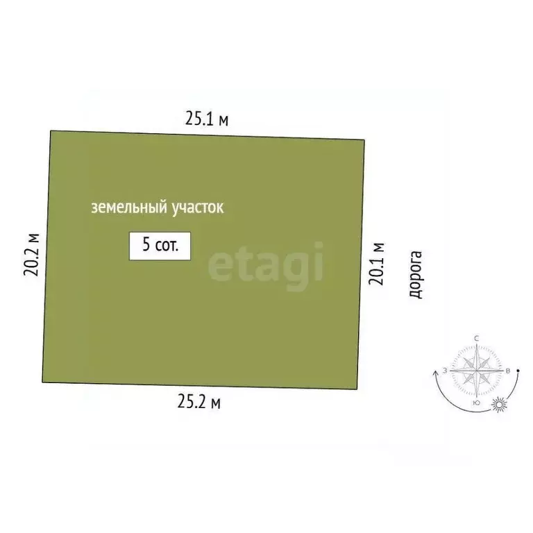 Участок в Тюменская область, Нижнетавдинский муниципальный округ, 7 ... - Фото 1