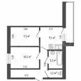 2-к. квартира, 40,6 м, 5/9 эт. - Фото 0