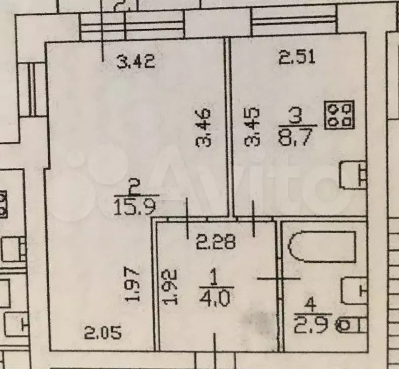 1-к. квартира, 31,5 м, 3/9 эт. - Фото 0