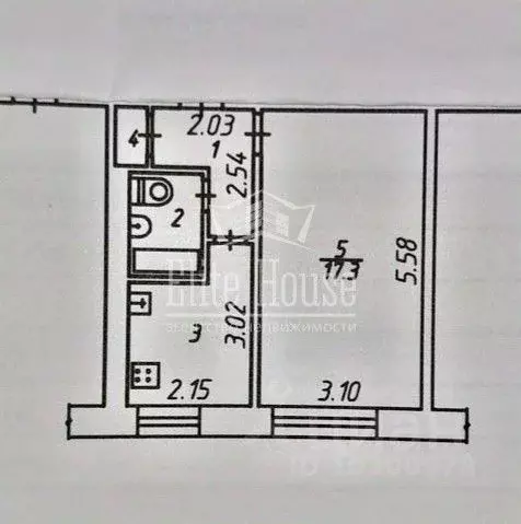 1-к кв. Калужская область, Калуга ул. Мичурина, 40 (29.4 м) - Фото 2