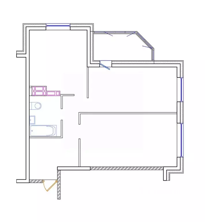 2-к кв. Приморский край, Владивосток ул. Архангельская, 27к2 (64.3 м) - Фото 0