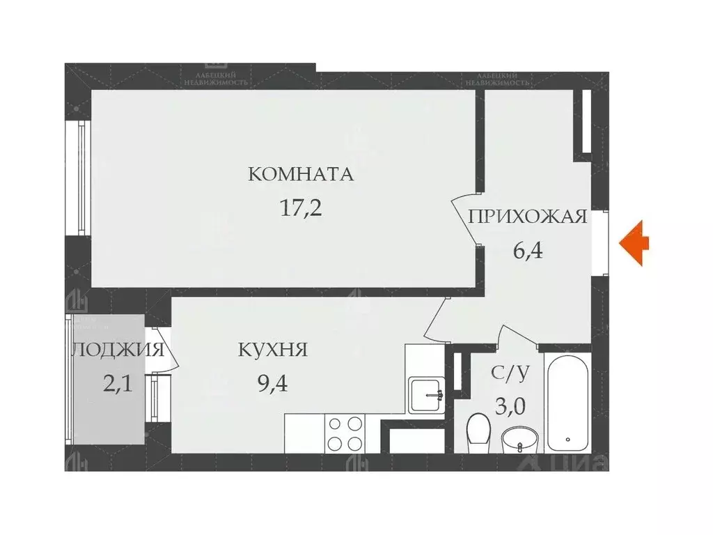 1-к кв. Санкт-Петербург Туристская ул., 23к1 (36.0 м) - Фото 1