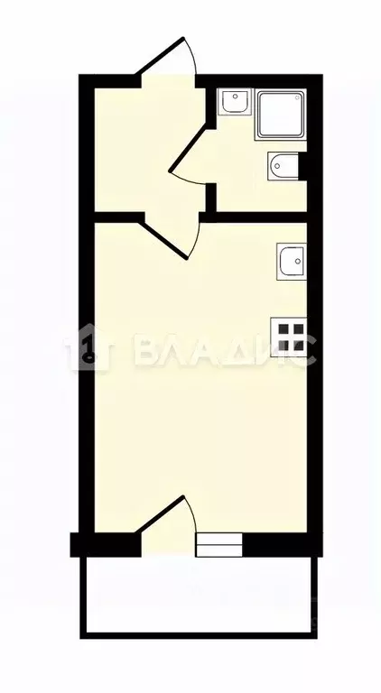 Студия Санкт-Петербург просп. Авиаконструкторов, 63 (22.7 м) - Фото 2