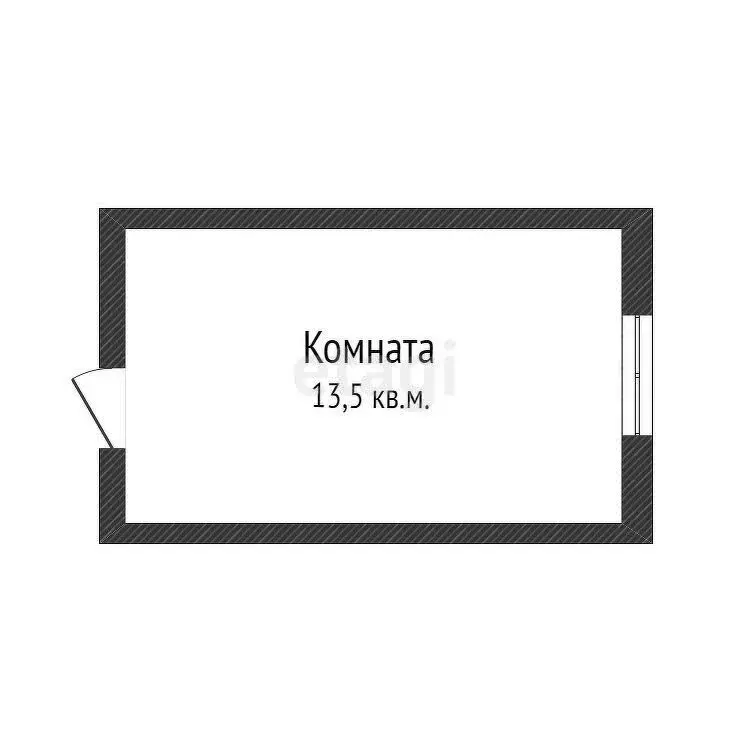 1к в -комнатной квартире (14.5 м) - Фото 1