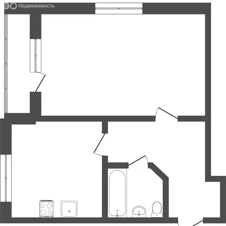 1-комнатная квартира: село Червишево, улица Строителей, 13 (32 м) - Фото 1