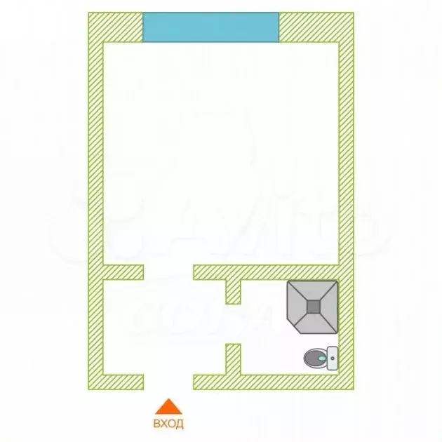 1-к. квартира, 18 м, 3/5 эт. - Фото 0