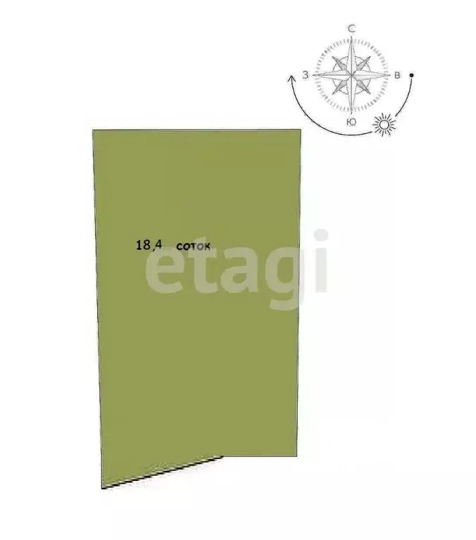 Участок в Крым, Черноморский район, с. Окуневка ул. Героев СВО (18.4 ... - Фото 2