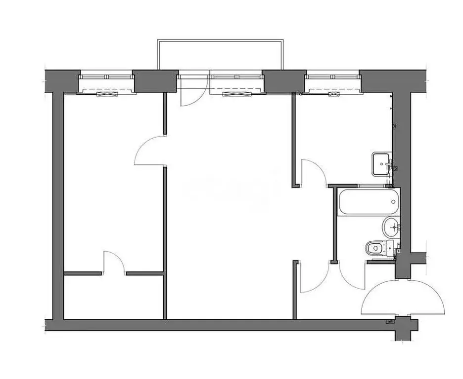 2-комнатная квартира: Тула, Оружейная улица, 31 (42 м) - Фото 1
