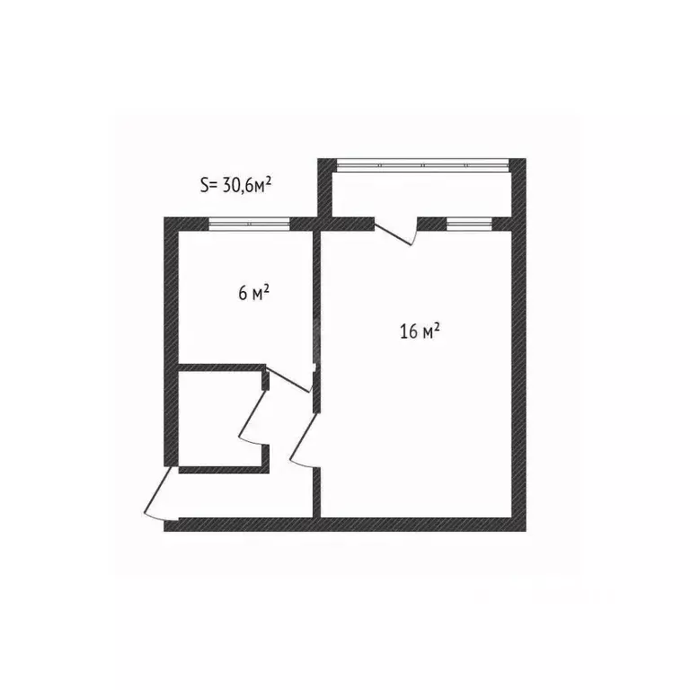 1-к кв. Брянская область, Брянск ул. Костычева, 53 (30.6 м) - Фото 0