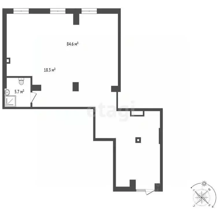 Помещение свободного назначения в Тюменская область, Тюмень ... - Фото 2