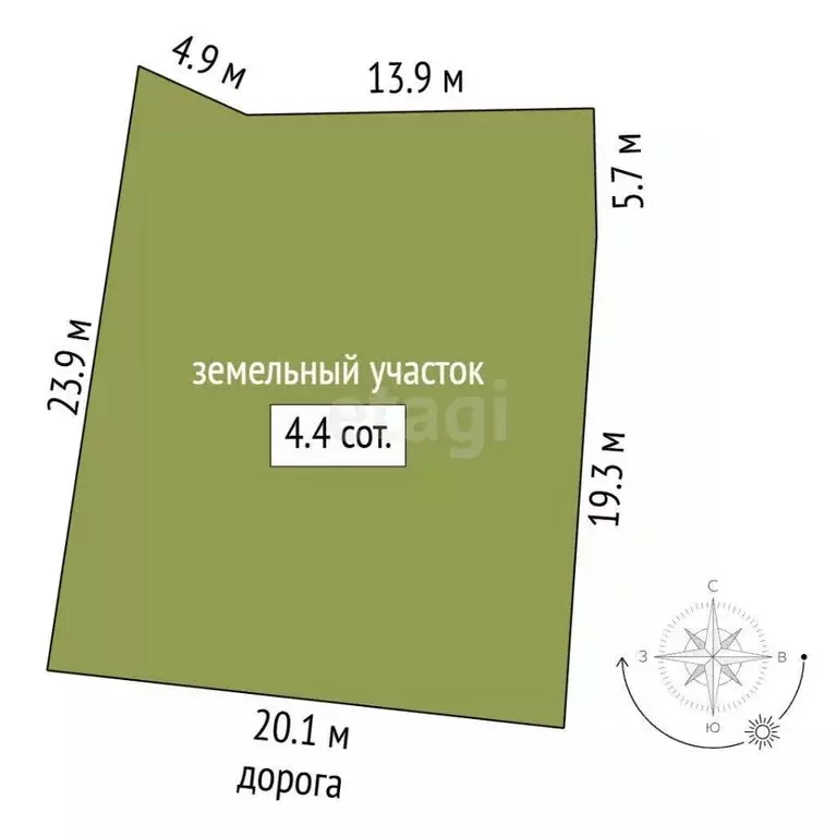 Участок в Севастополь с. Верхнесадовое,  (4.37 сот.) - Фото 2