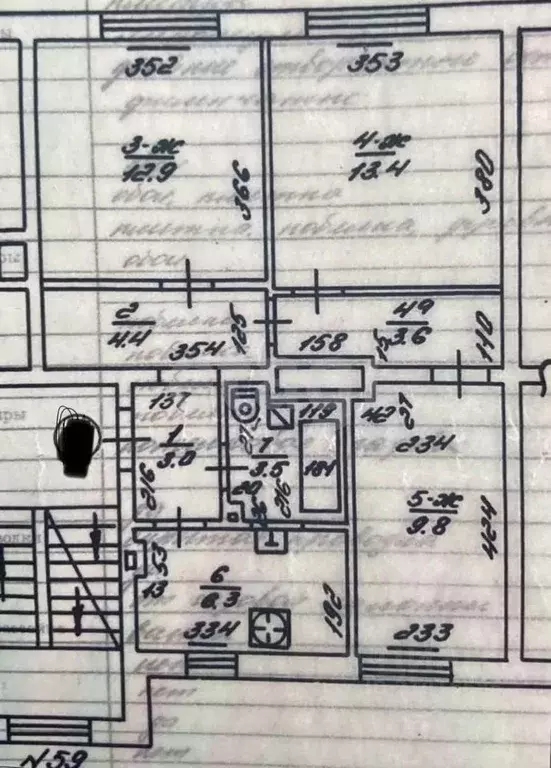 3-к кв. Калининградская область, Калининград Харьковская ул., 59 (56.9 ... - Фото 2