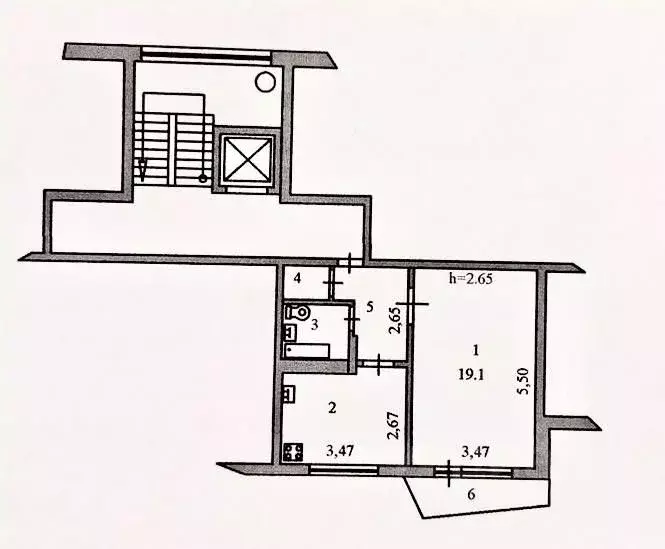 1-к кв. Пензенская область, Пенза ул. Антонова, 5А (37.5 м) - Фото 1