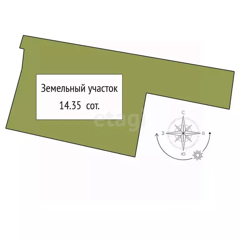 Участок в Новосибирская область, Коченево рп  (14.35 сот.) - Фото 1