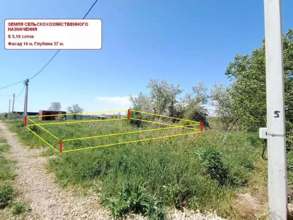 Участок в Краснодарский край, Анапа  (5.19 сот.) - Фото 1