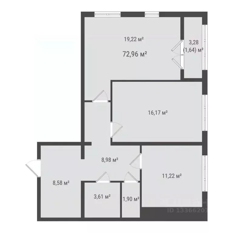 2-к кв. Сахалинская область, Южно-Сахалинск ул. Ленина (71.32 м) - Фото 1