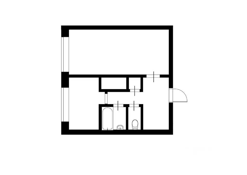 1-к кв. Санкт-Петербург пос. Шушары, Школьная ул., 30 (32.7 м) - Фото 2