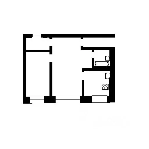 2-к кв. Башкортостан, Уфа просп. Октября, 116 (43.1 м) - Фото 2