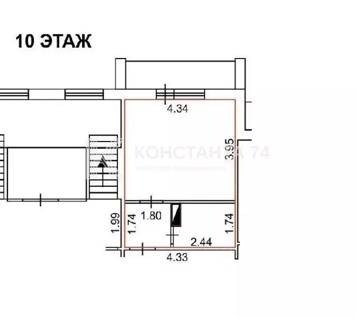 Студия Челябинская область, Челябинск ул. Мечникова, 60 (24.1 м) - Фото 2