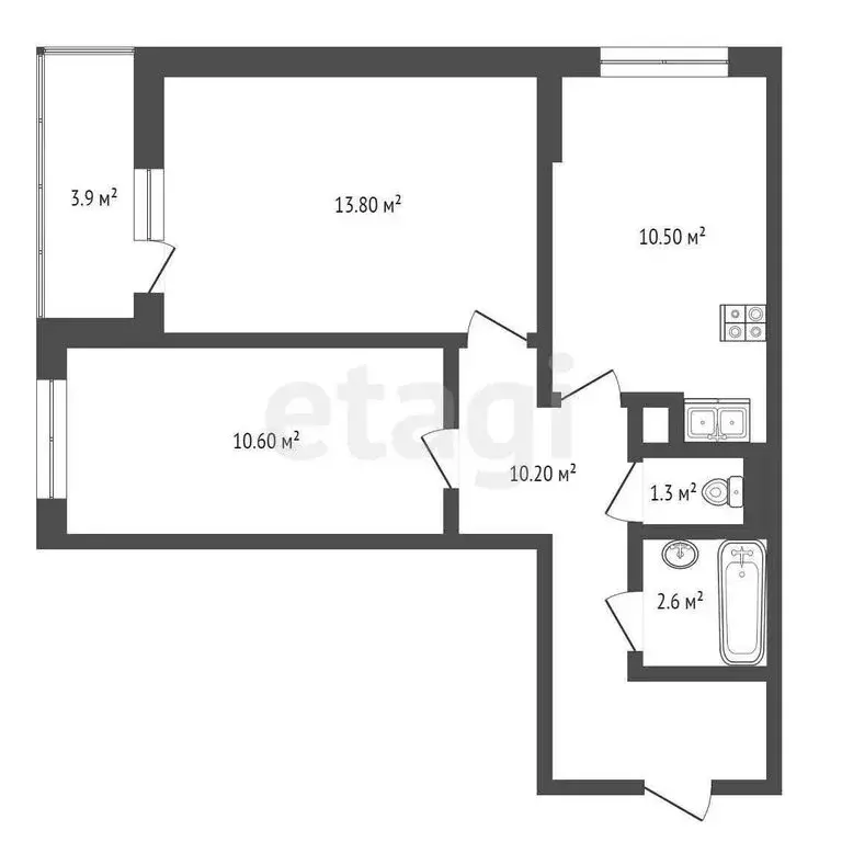 2-комнатная квартира: Красногорск, бульвар Космонавтов, 8 (49 м) - Фото 0