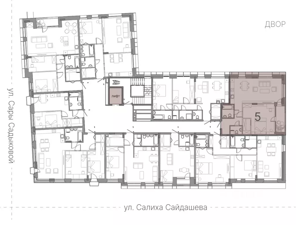 2-к кв. Татарстан, Казань ул. Сары Садыковой (70.49 м) - Фото 2