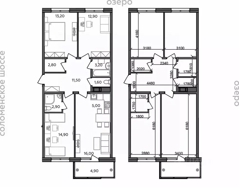4-к кв. Карелия, Петрозаводск ул. Тапиола, 2 (88.9 м) - Фото 1