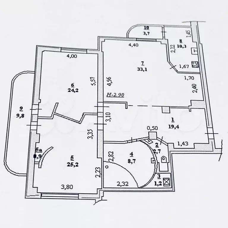 3-к. квартира, 120 м, 4/16 эт. - Фото 0