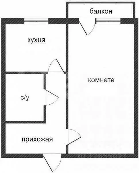1-к кв. Костромская область, Кострома проезд Говядиново, 12 (30.0 м) - Фото 2