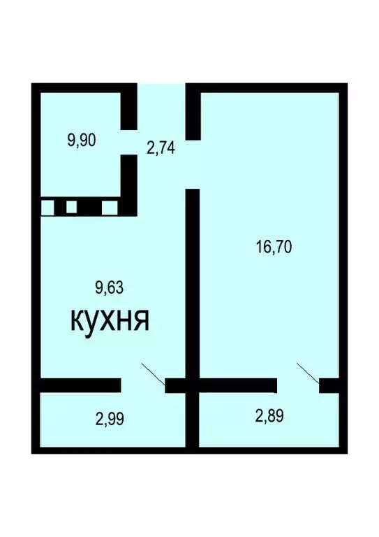 1-комнатная квартира: Оренбург, улица Рокоссовского, 3 (36 м) - Фото 0