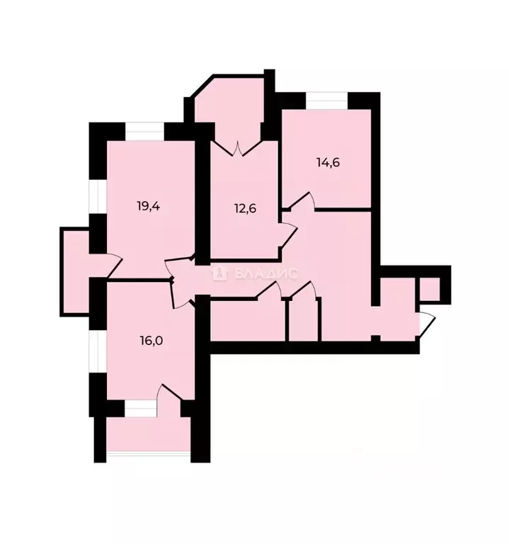 3-к кв. Владимирская область, Владимир Пушкарская ул., 44 (102.0 м) - Фото 2