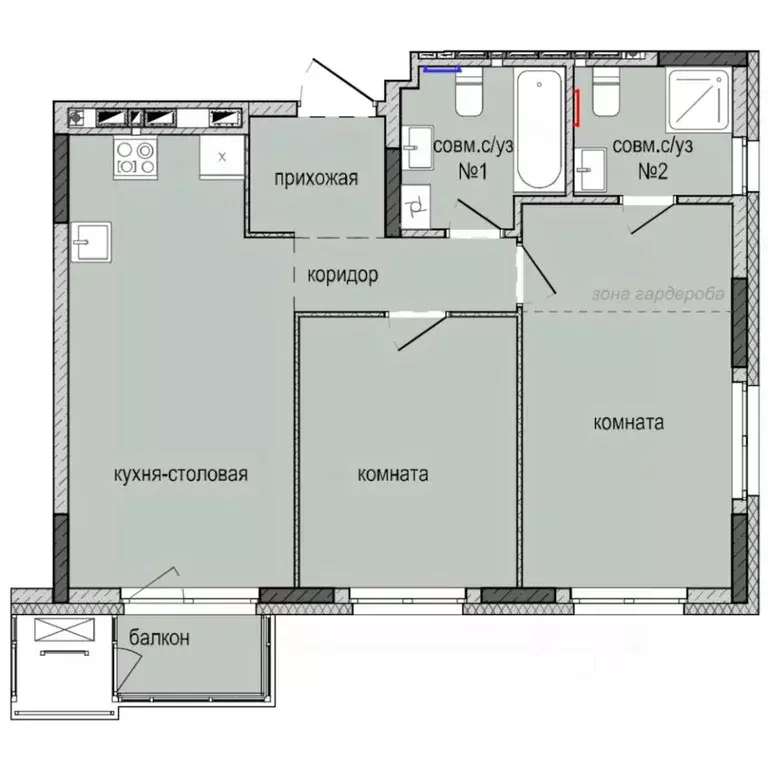 2-к кв. Удмуртия, Ижевск Культбаза жилрайон, 8-й мкр, Ежевика жилой ... - Фото 0