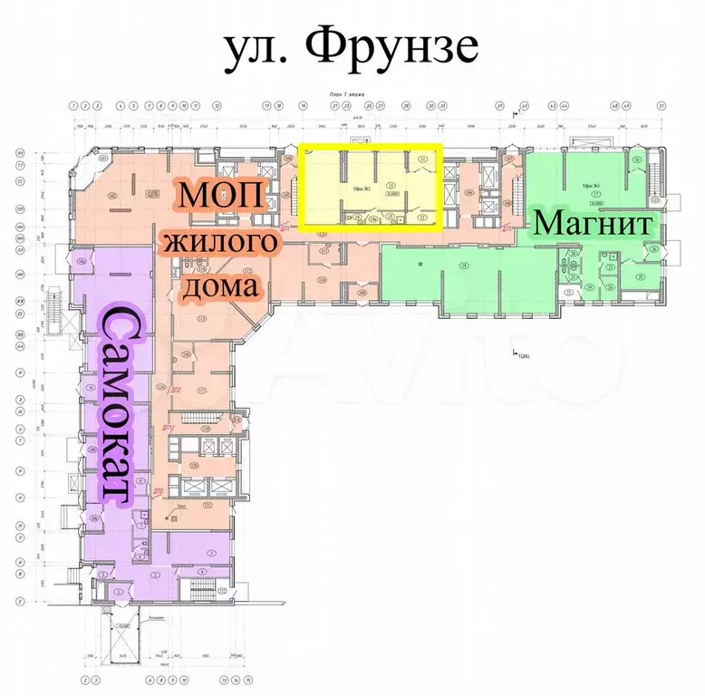 Под магазин, аптеку, пвз, кофейню 50 м с витринам - Фото 0