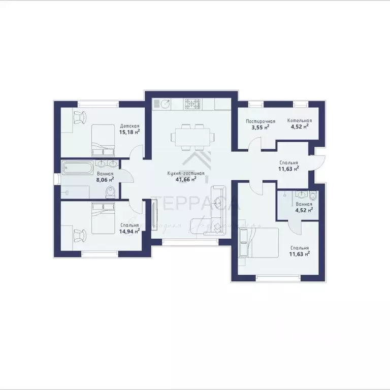 Дом в Ленинградская область, Гатчинский муниципальный округ, Дони ТСН ... - Фото 2
