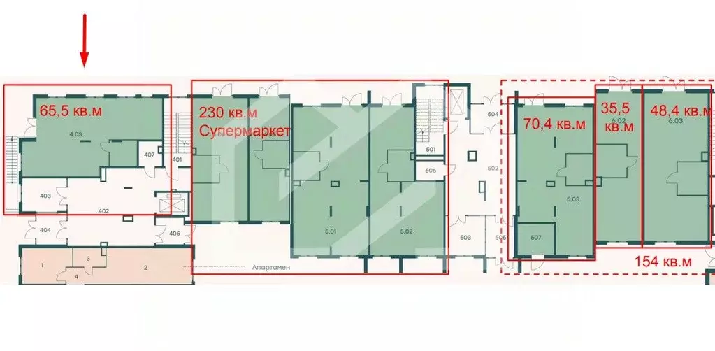 Торговая площадь в Московская область, Одинцовский городской округ, с. ... - Фото 2