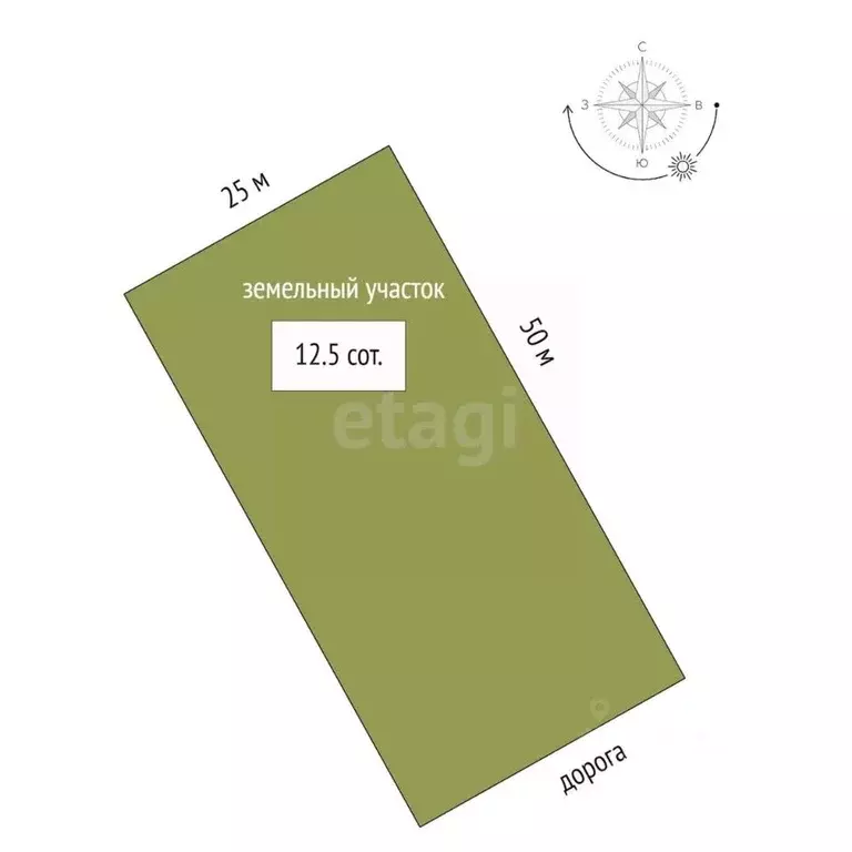 Участок в Крым, Ленинский район, с. Семисотка ул. Закияна (12.5 сот.) - Фото 2