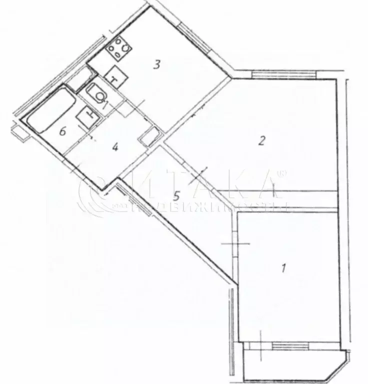 2-к кв. Санкт-Петербург ул. Белышева, 5/6 (62.5 м) - Фото 2