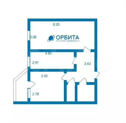 2-к. квартира, 51 м, 5/17 эт. - Фото 0