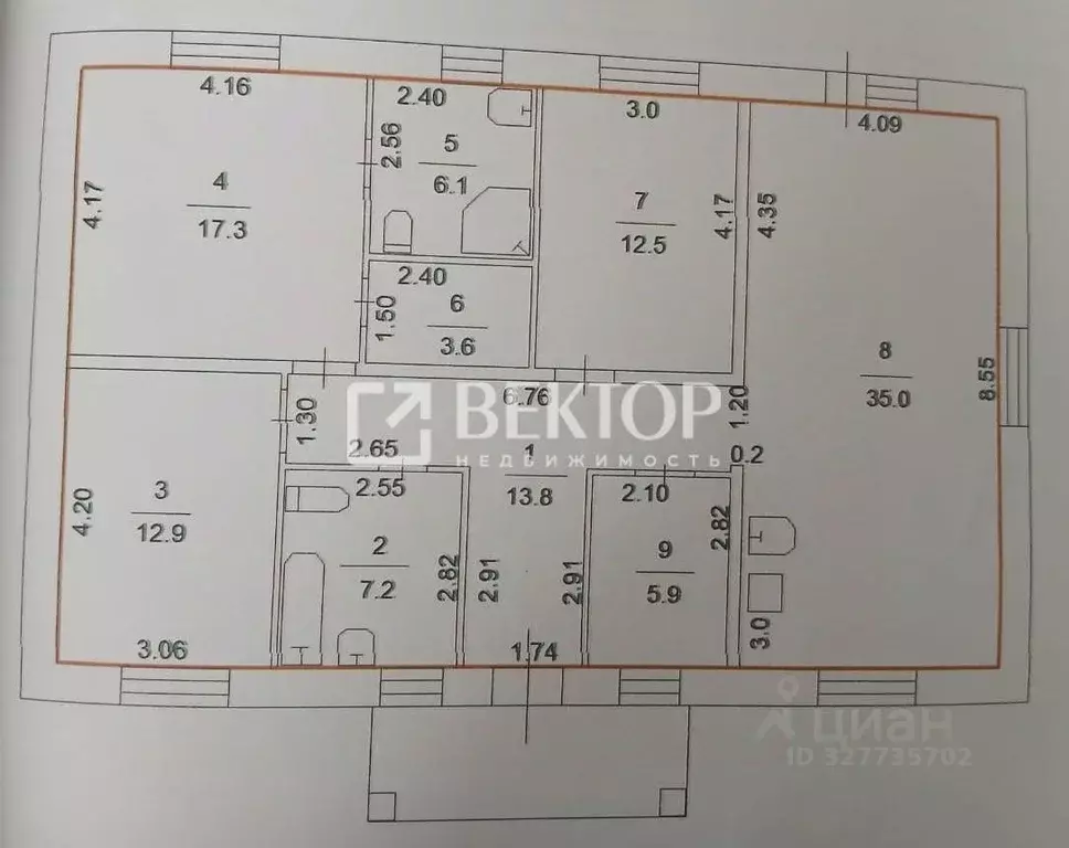 Дом в Костромская область, Кострома пос. Волжский, 13-й кв-л,  (140 м) - Фото 2