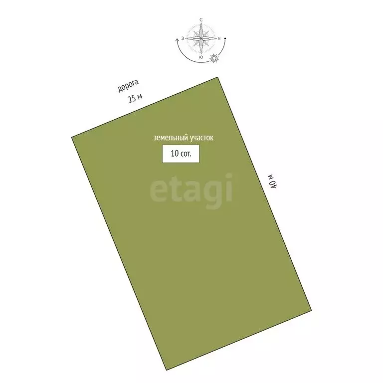 Участок в село Чегем-Второй, улица Бесланеевых (10 м) - Фото 1