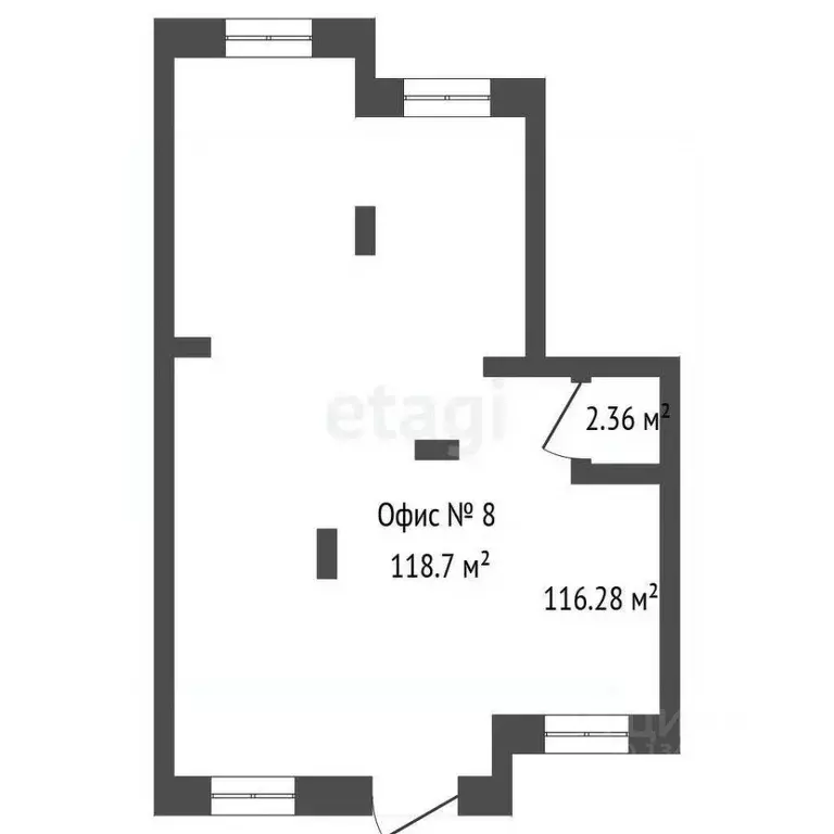 Торговая площадь в Ханты-Мансийский АО, Ханты-Мансийск Самаровская ... - Фото 2