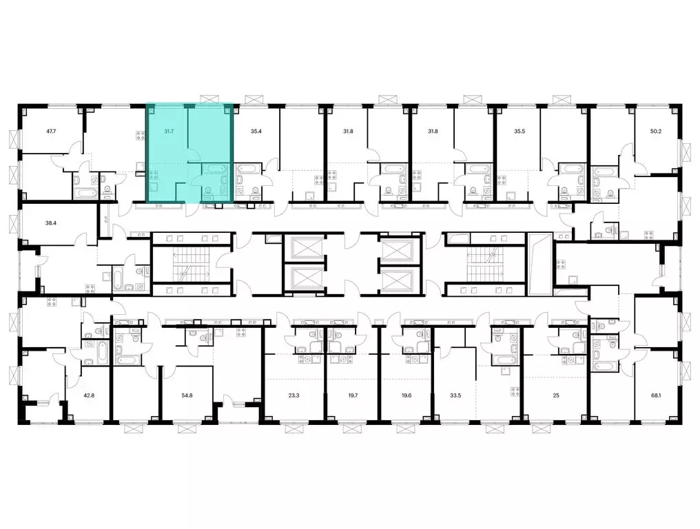 1-комнатная квартира: Владивосток, жилой комплекс Борисенко 48 (31.7 ... - Фото 2