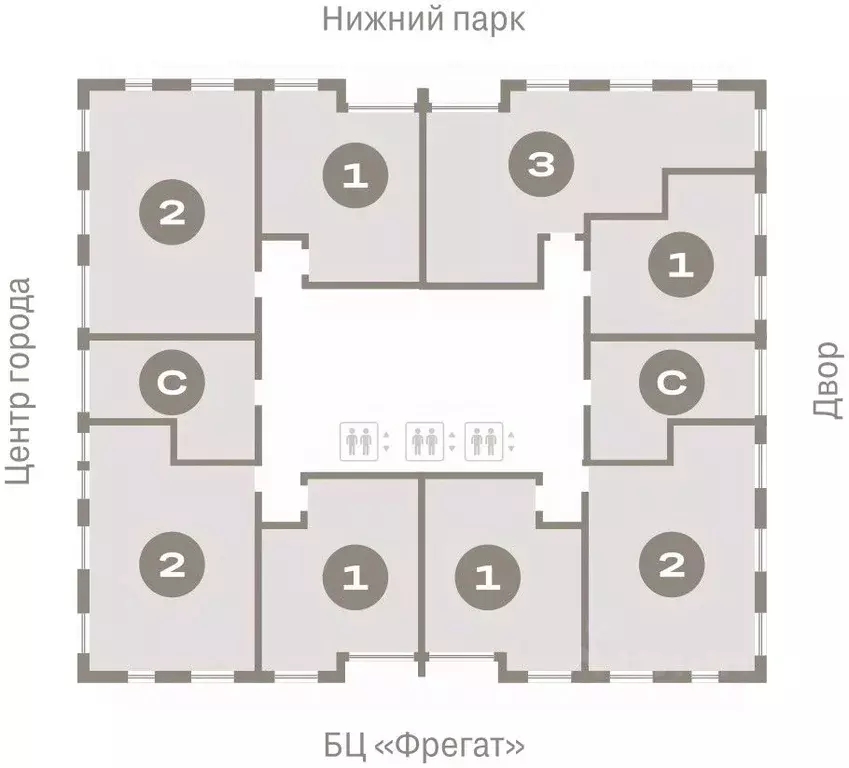 Студия Липецкая область, Липецк пл. Петра Великого, 1 (28.79 м) - Фото 1