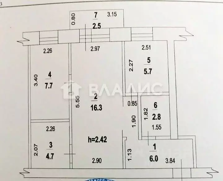 2-к кв. Башкортостан, Стерлитамак ул. Тукаева, 5А (43.4 м) - Фото 2