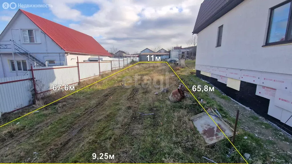 Участок в Новороссийск, улица Гайдара (6.7 м) - Фото 1