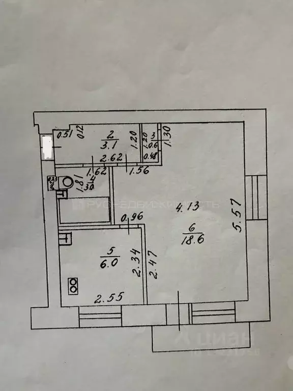 1-к кв. Кировская область, Киров ул. Ивана Попова, 20 (31.0 м) - Фото 2